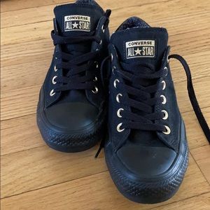 Black and gold converse